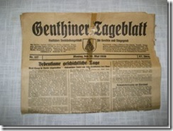 1 Genthiner Tageblatt aus Pommern