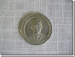 größere Alu-Medaille aus Schlesien