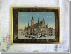 Perlmuttbild “Breslau Rathaus” aus Schlesien