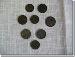 Notgeldmünzen (Gaswertmarken) aus Schlesien